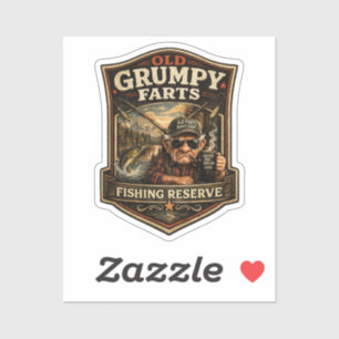 Old Grumpy Farts Fishing Reserve Vintage Fisherman