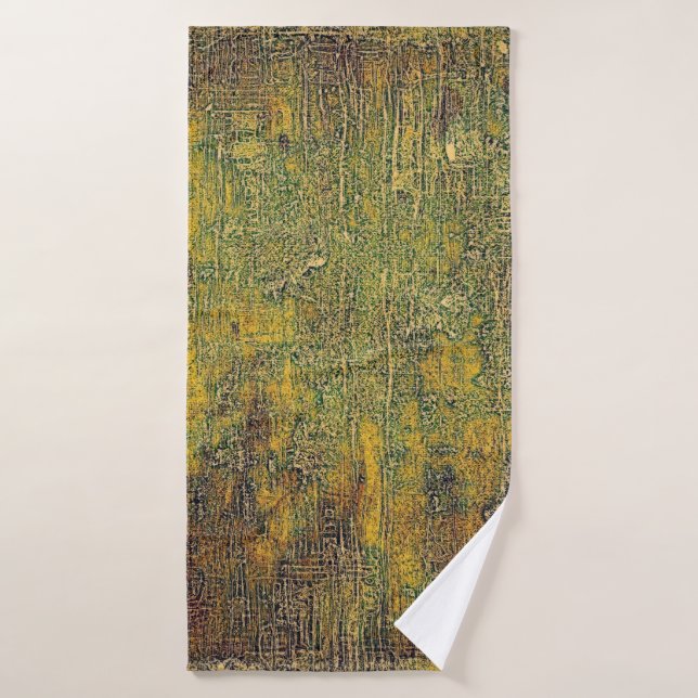 Old grunge background or aged shabby texture with  bath towel (Bath Towel)