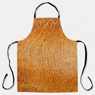 Old grunge brown leather texture apron