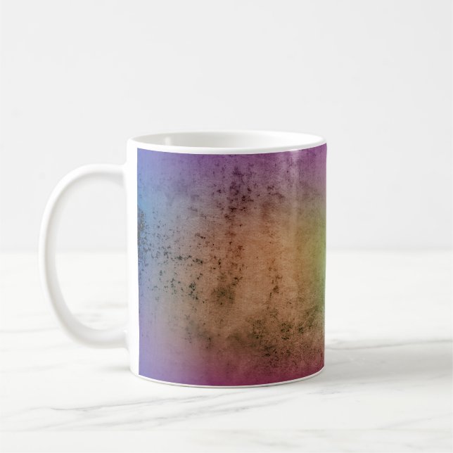 Old grunge color wall backgroundabstract, ancient, coffee mug (Left)