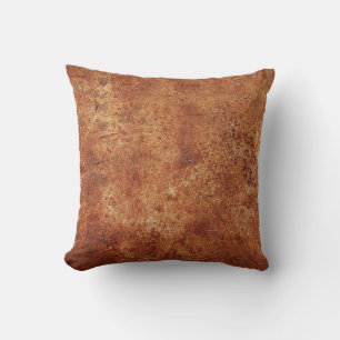 Old Grunge Rustic Metal Texture Cushion
