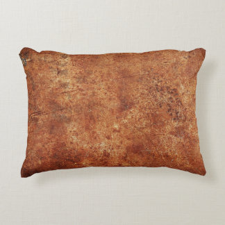 Old Grunge Rustic Metal Texture Decorative Cushion