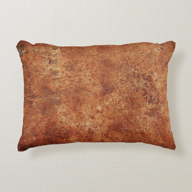 Old Grunge Rustic Metal Texture Decorative Cushion (Front)