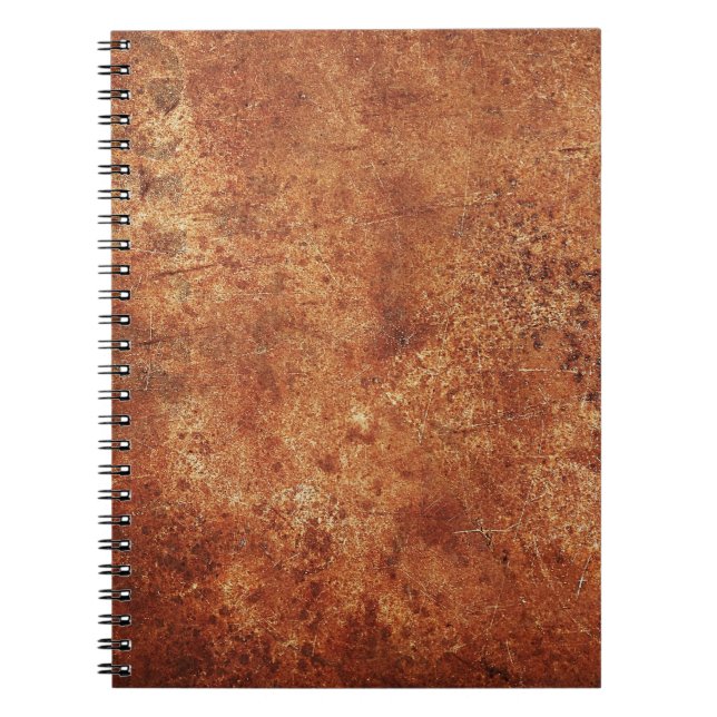 Old Grunge Rustic Metal Texture Notebook (Front)