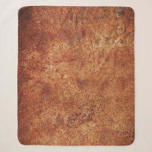 Old Grunge Rustic Metal Texture Sherpa Blanket