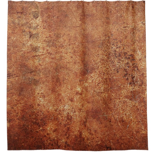 Old Grunge Rustic Metal Texture Shower Curtain (Front)