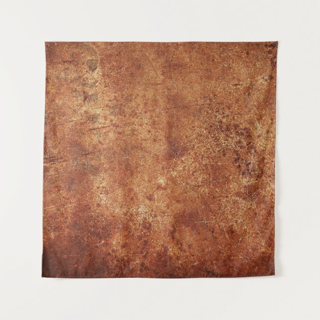 Old Grunge Rustic Metal Texture Tapestry (Front)