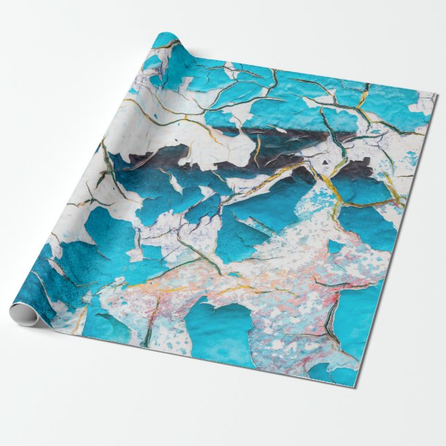 Old grunge wall textures and backgroundsearthquake wrapping paper (Unrolled)