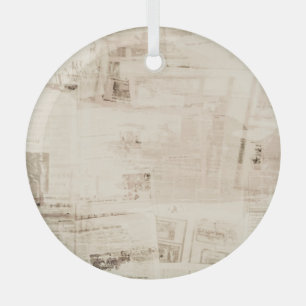 Old grungy paper texture background. glass tree decoration