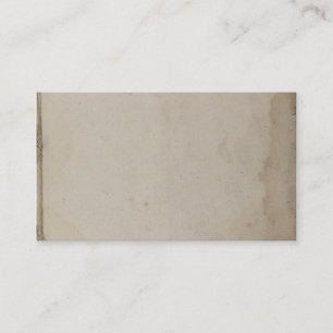 Old Grungy Stained Kraft Paper Business Card