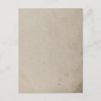 Old Grungy Stained Kraft Paper Postcard