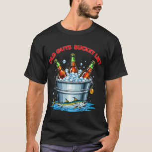 Old Guys Bucket List Beer Fishing T-Shirt
