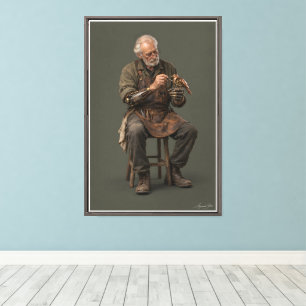 Old Hands Canvas Print