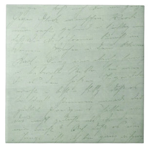 Old handwriting love letters faded antique script tile