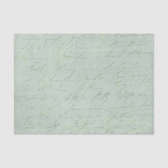 Old handwriting love letters faded antique script tissue paper (Front)