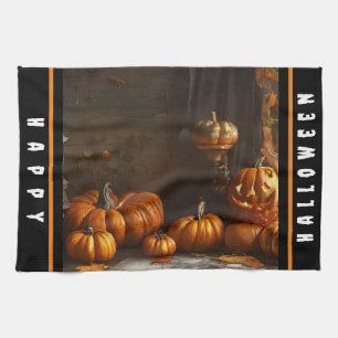Old Happy Halloween Home Collection Tea Towel