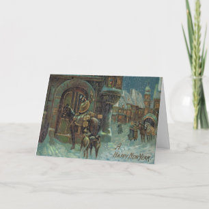 Old Happy New Year Card