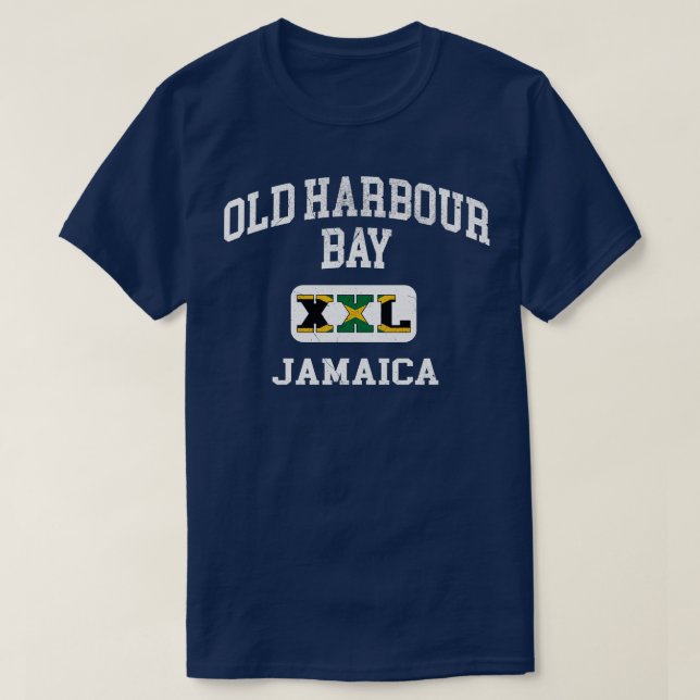 Old Harbour Bay Jamaica XXL Athletic design T-Shirt (Design Front)