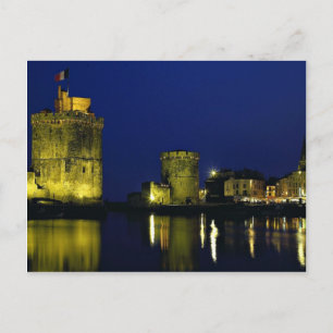Old harbour, La Rochelle, France Postcard
