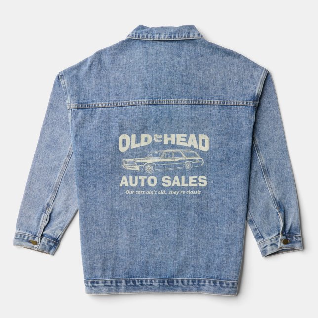 Old Head Auto Sales Classic  Denim Jacket (Back)