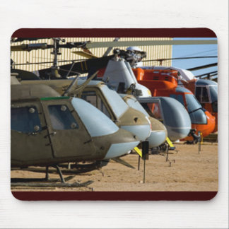 Old Helicopters Mouse Mat