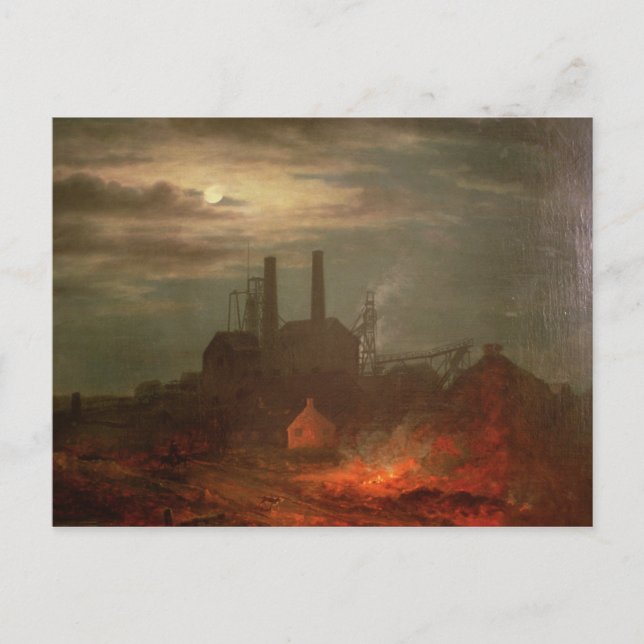 Old Hetton Colliery, Newcastle Postcard (Front)