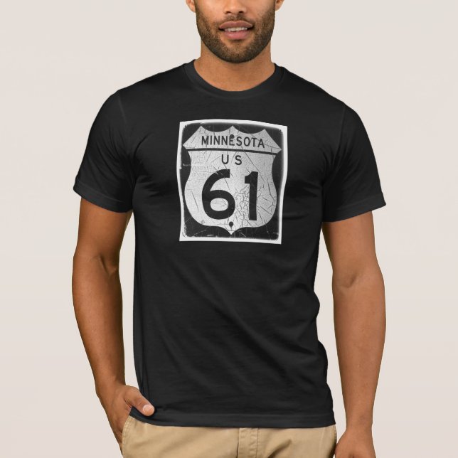 Old Highway 61 sign T-Shirt (Front)