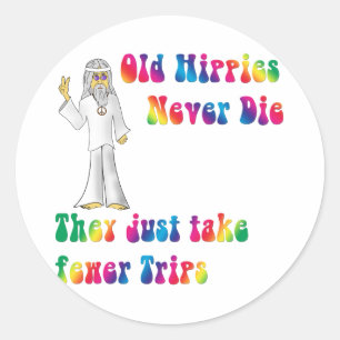 Old Hippies Classic Round Sticker