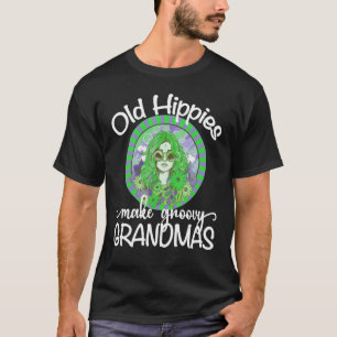 Old Hippies Make Groovy Grandmas Retro 70s Grandm T-Shirt
