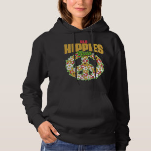 Old Hippies Vintage Retro Costume Hippy Sunflower  Hoodie