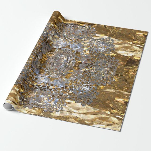 Old Hollywood Chic Elegant Wrapping Paper (Unrolled)