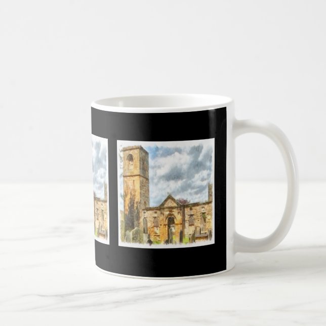 Old Holy Trinity Gothic Architecture Church Coffee Mug (Right)