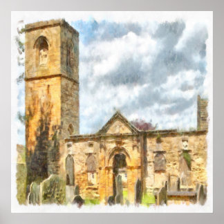 Old Holy Trinity Gothic Architecture Church Poster