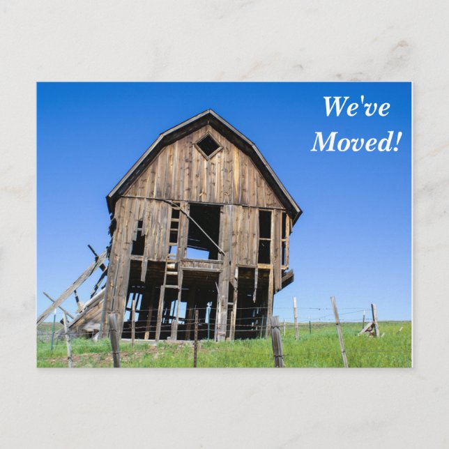 Old Home We've Moved New Address Postcard (Front)