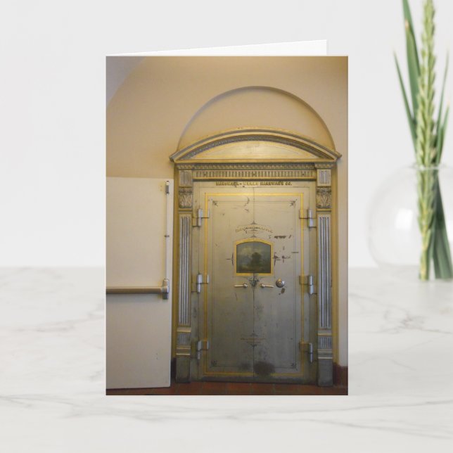 "Old Hotel Doors" Birthday Card (Front)