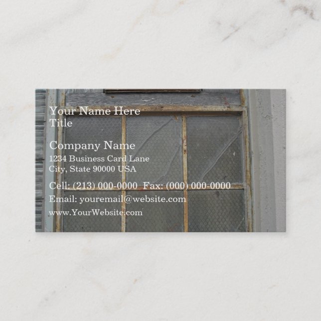 Old House And Window Business Card (Front)