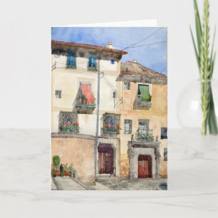 Old House at Segovia, Spain   Cass Gilbert Card