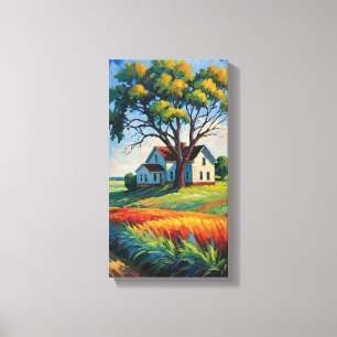 Old House Canvas Wall Art