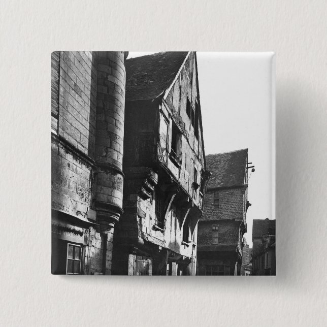 Old houses at Grand Carroi 15 Cm Square Badge (Front)