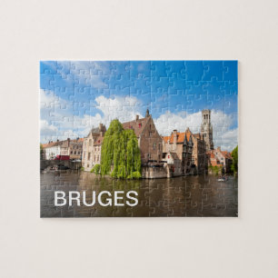 Old houses in Bruges, Belgium Jigsaw Puzzle