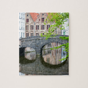 Old houses in Bruges, Belgium Jigsaw Puzzle