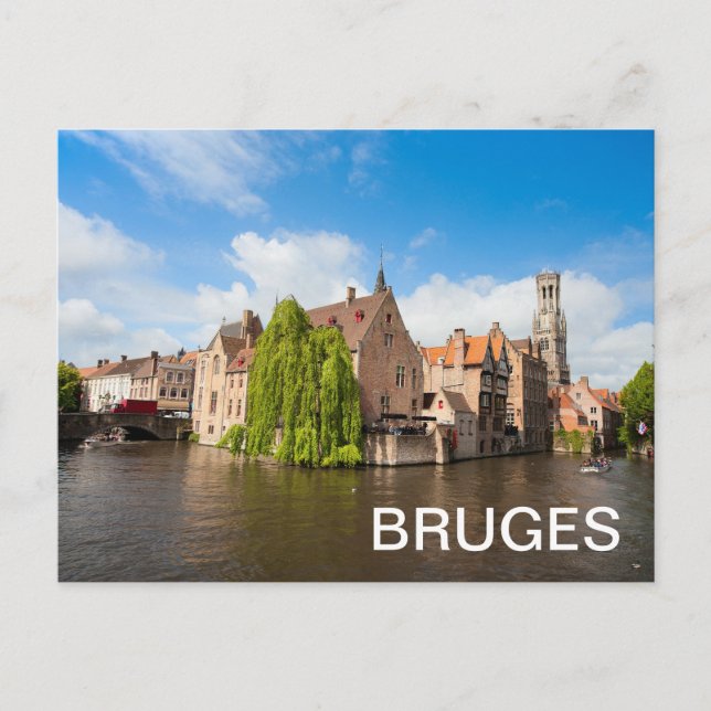 Old houses in Bruges, Belgium Postcard (Front)
