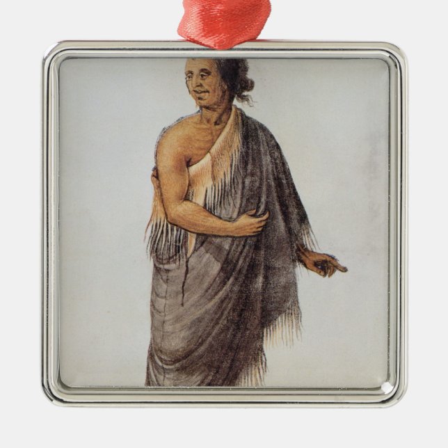 Old Indian Man Metal Tree Decoration (Front)