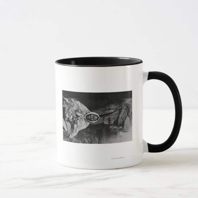 Old Indian Witch Doctor in Alaska Photograph Mug (Right)