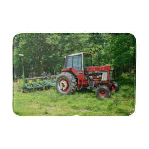 Old International Tractor Bath Mat