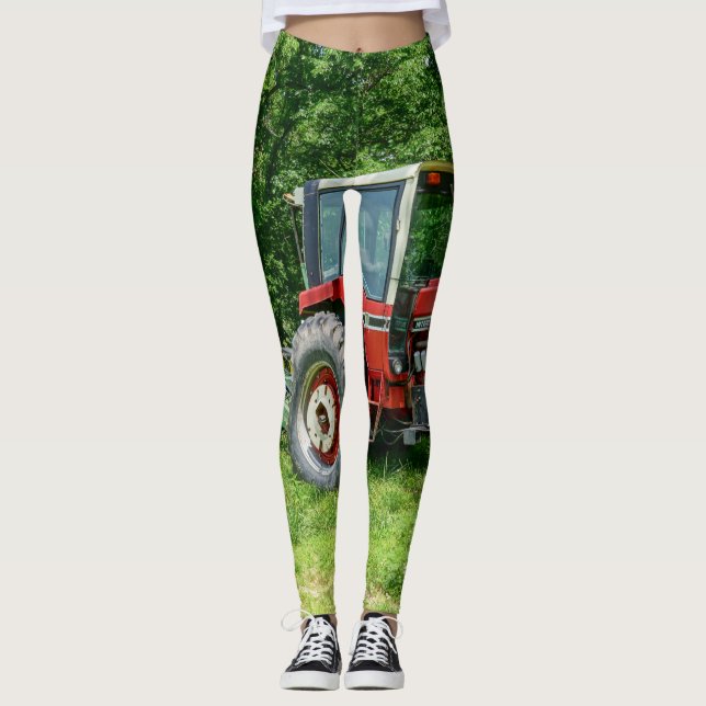 Old International Tractor Leggings (Front)