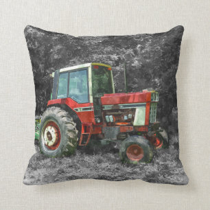 Old International Tractor Painterly Cushion