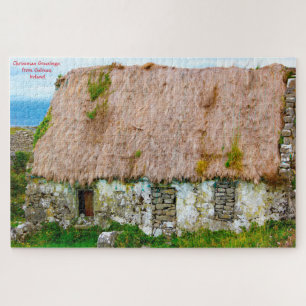 Old Irish Cottage Galway Ireland. Jigsaw Puzzle