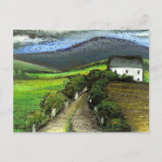 Old Irish farmhouse Postcard