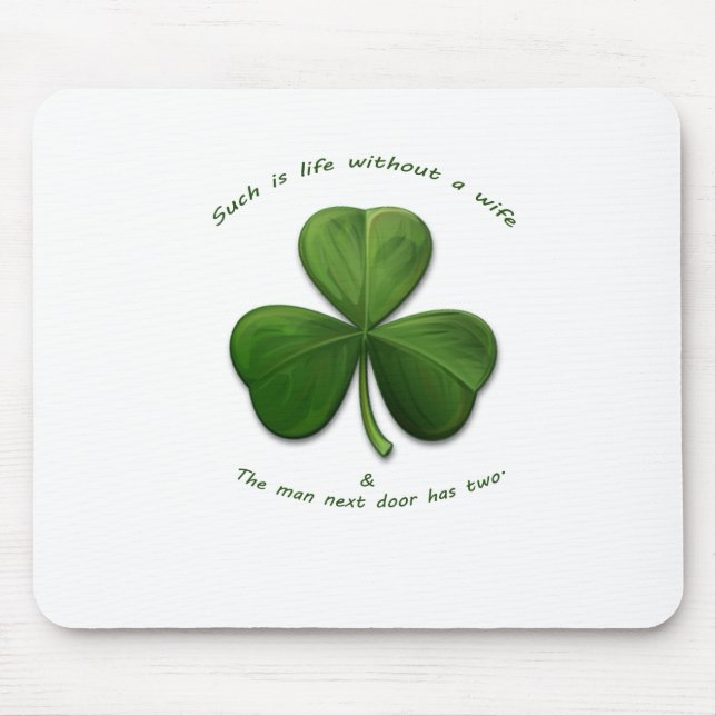 Old Irish Sayings Mouse Mat (Front)